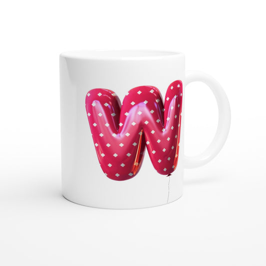 Letter W - Ballon Mok - Beker