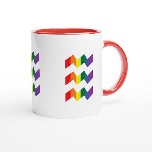 Eindhoven Regenboog Vibes mok met gekleurde binnenkant - Rainbow - Eindje - Vibes