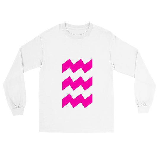 Eindhoven Pink Vibes klassiek uniseks T-shirt met lange mouwen - Eindhoven - Eindje - Vibes