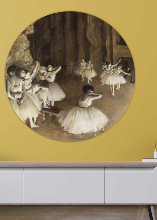Balletrepetitie op het podium - Edgar Degas
