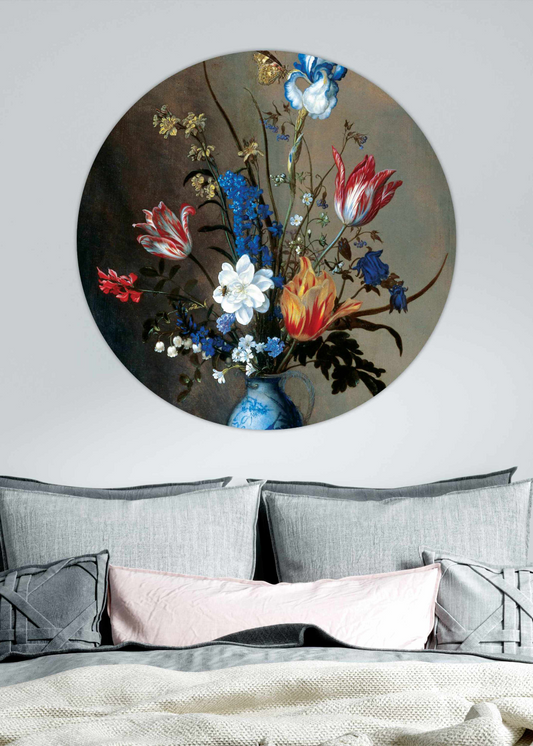 Vaas met bloemen in een stenen nis - Balthasar van der Ast