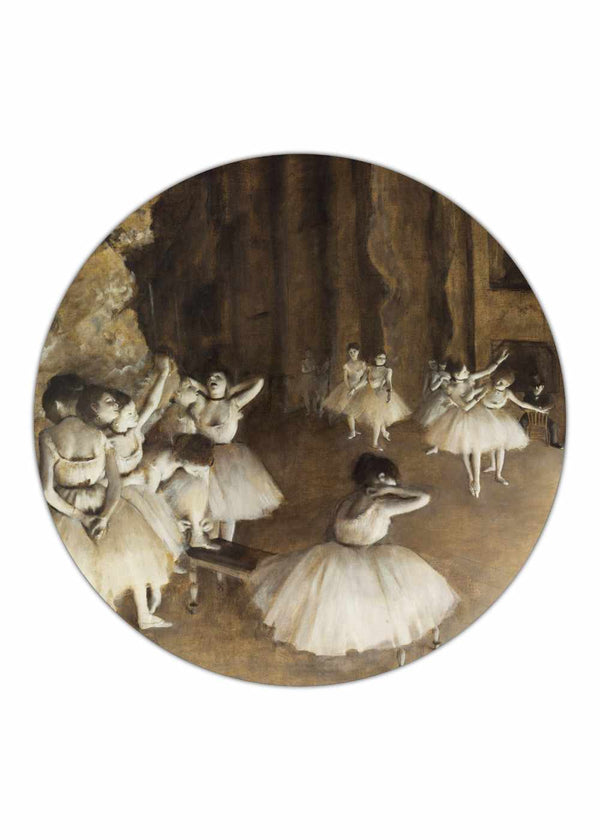 Balletrepetitie op het podium - Edgar Degas
