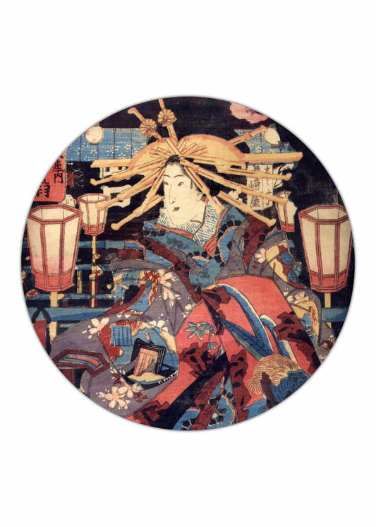 Een ukiyo-e van een kabuki toneelspeler - Japans