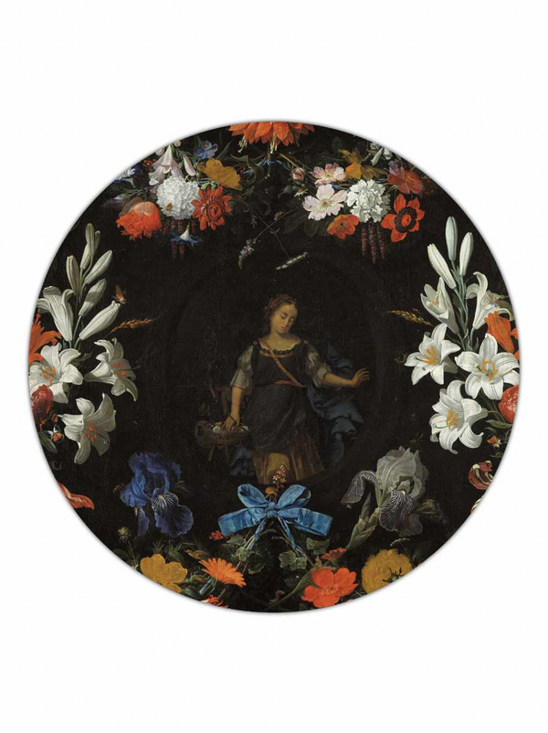 Garland of Flowers - Abraham Mignon