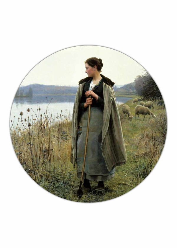 The Shepherdess of Rolleboise - Daniel Ridgway Knight