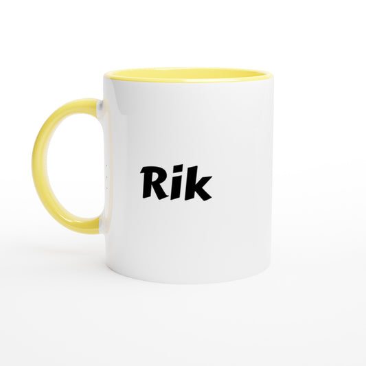 Rik voornaam mok - beker - kado collega - verjaardag - persoonlijke naam collega - cadeau beker in verschillende kleuren!