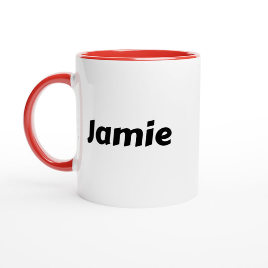 Jamie naam cadeau mok - beker - kado collega - moederdag - verjaardag - persoonlijke voornaam mok werknemer - collega | Beker in verschillende kleuren!