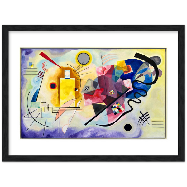Jaune Rouge Bleu - Wassily Kandinsky | poster | mat papier | houten lijst