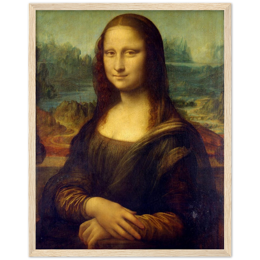 Mona Lisa - Leonardo da Vinci | poster | mat papier | houten lijst