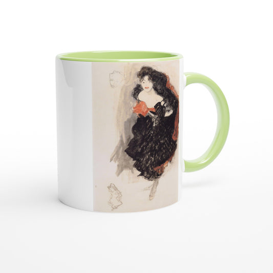 Gustav Klimt mok - Cadeau - Tänzerin, studie in krijt voor Judith II Mok | Beker in verschillende kleuren!
