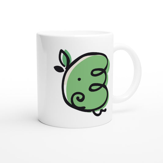 Letter E -  Green Mok - Beker