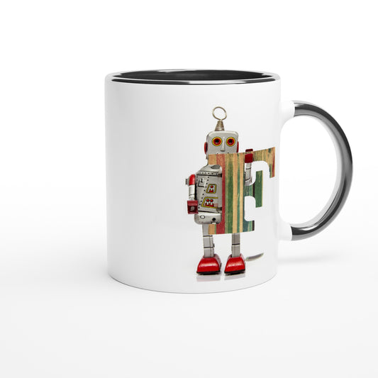 Letter F - Robot Mok | Meerdere kleuren!
