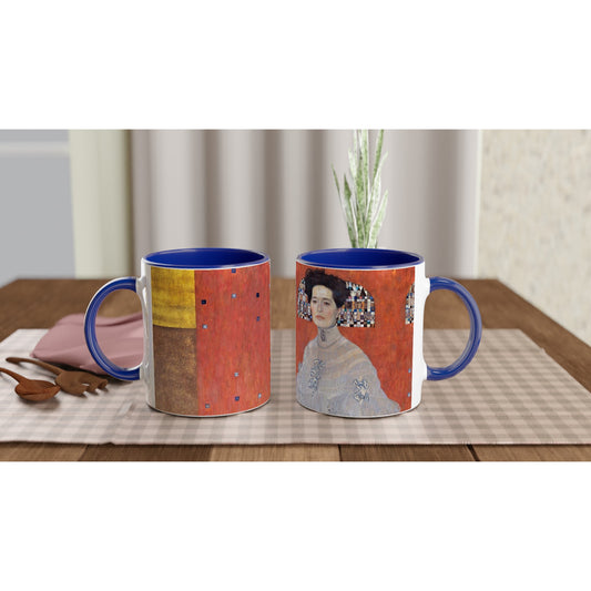 Gustav Klimt mok - Cadeau - Portret van Fritza Riedler Mok | Beker in verschillende kleuren!
