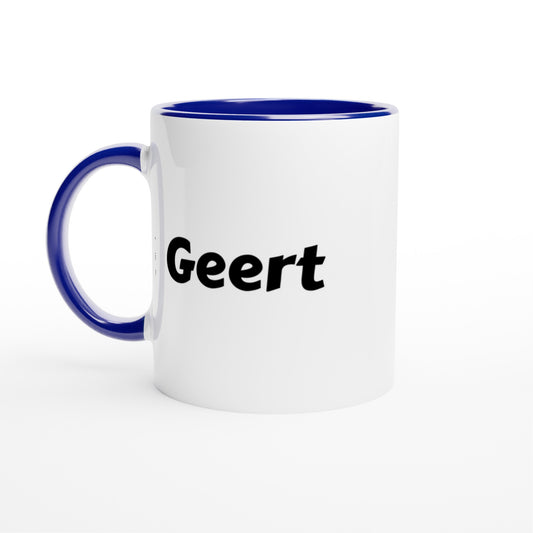 Geert naam cadeau mok - beker - kado collega - moederdag - verjaardag - persoonlijke voornaam mok werknemer - collega | Beker in verschillende kleuren!
