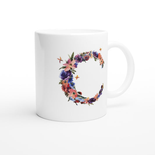 Letter C - Flower Mok - Beker