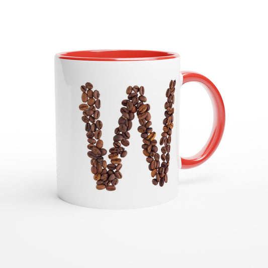 Letter W - Koffie Mok | Meerdere kleuren!