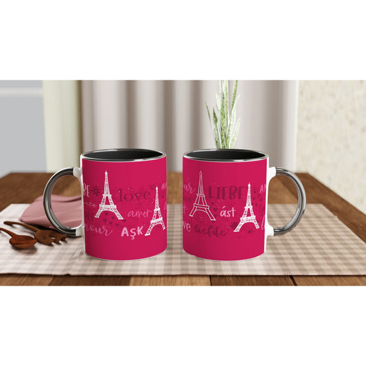 I love you, Amour,...  - Parijs - Paris -  Cadeau Mok | Beker in verschillende kleuren!