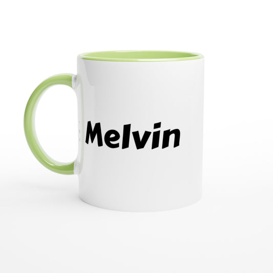 Melvin voornaam mok - beker - kado collega - verjaardag - persoonlijke naam collega - cadeau beker in verschillende kleuren!