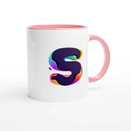 Letter S - Splashing Wave Mok | Meerdere kleuren!