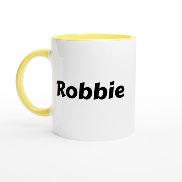 Robbie voornaam mok - beker - kado collega - verjaardag - persoonlijke naam collega - cadeau beker in verschillende kleuren!