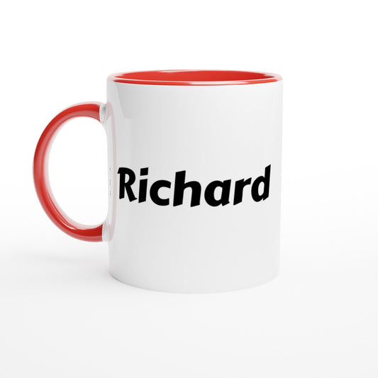 Richard voornaam mok - beker - kado collega - verjaardag - persoonlijke naam collega - cadeau beker in verschillende kleuren!
