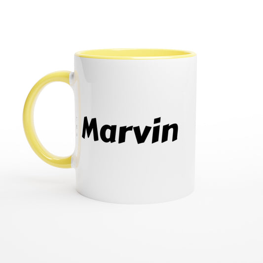 Marvin voornaam mok - beker - kado collega - verjaardag - persoonlijke naam collega - cadeau beker in verschillende kleuren!