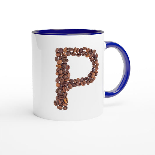 Letter P - Koffie Mok | Meerdere kleuren!