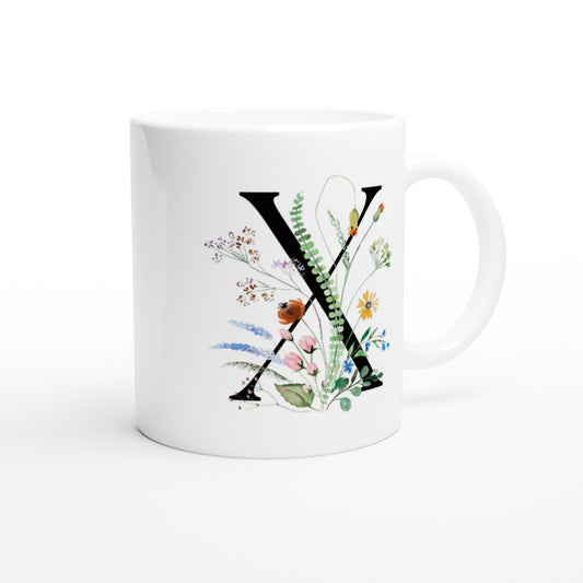 Letter X - Flower Mok - Beker