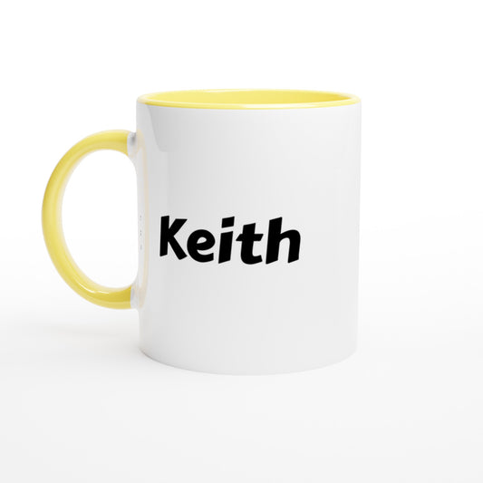 Keith naam cadeau mok - beker - kado collega - moederdag - verjaardag - persoonlijke voornaam mok werknemer - collega | Beker in verschillende kleuren!