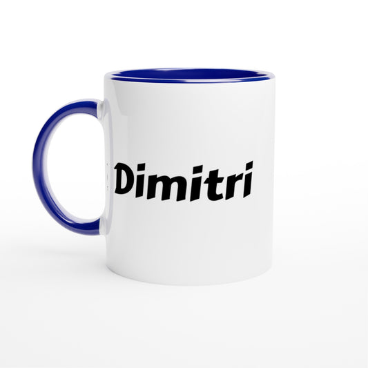 Dimitri  naam cadeau mok - beker - kado collega - moederdag - verjaardag - persoonlijke voornaam mok werknemer - collega | Beker in verschillende kleuren!