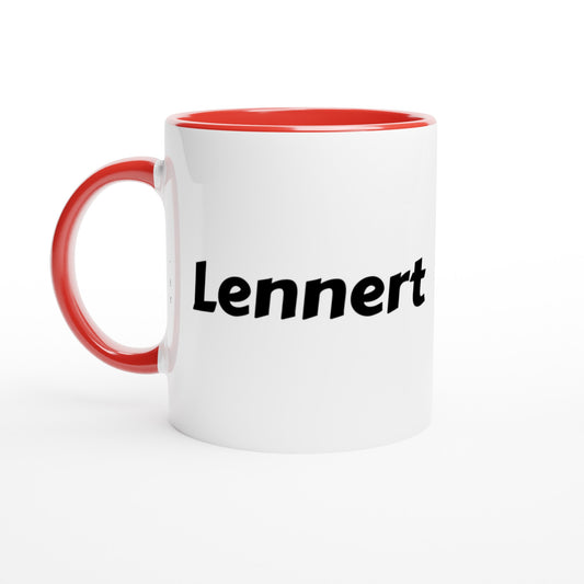 Lennert naam cadeau mok - beker - kado collega - moederdag - verjaardag - persoonlijke voornaam mok werknemer - collega | Beker in verschillende kleuren!