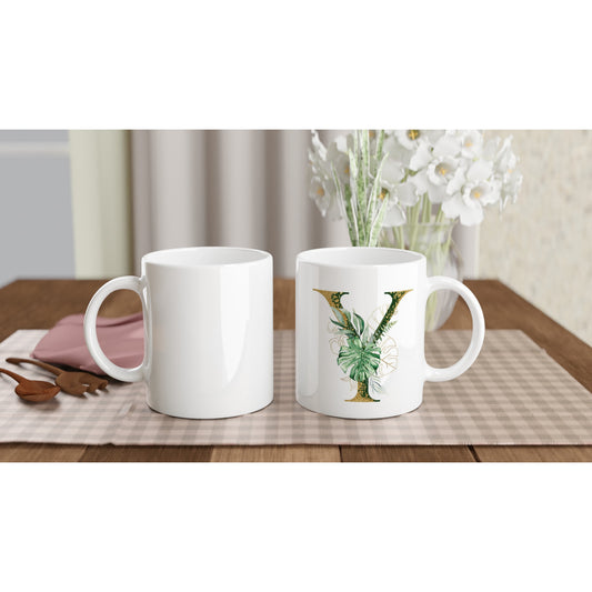 Letter Y - Green gold Mok - Beker