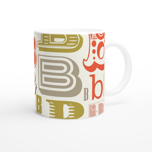 Letter B - Vintage Mok - Beker