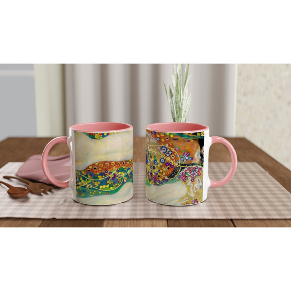 Gustav Klimt mok - Cadeau - Waterslangen II Mok | Beker in verschillende kleuren!