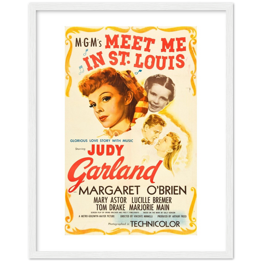 Meet me in St. Louis - Judy Garland movie | poster | mat papier | houten lijst
