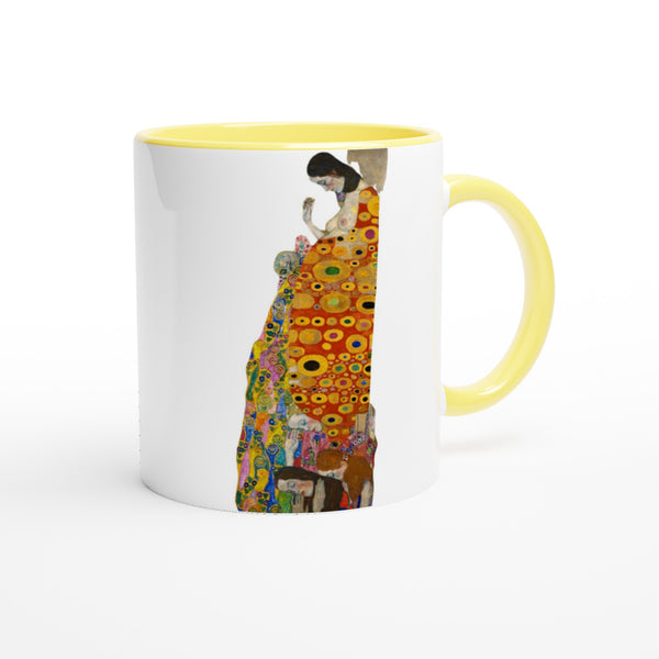 Gustav Klimt mok - Cadeau - Die Hoffnung II Mok | Beker in verschillende kleuren!