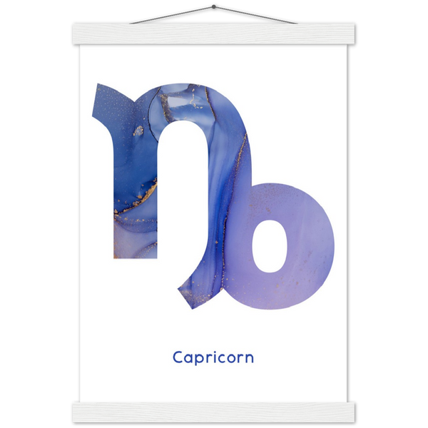 Sterrenbeeld poster CAPRICORNUS - STEENBOK | mat papier poster met houten hanger