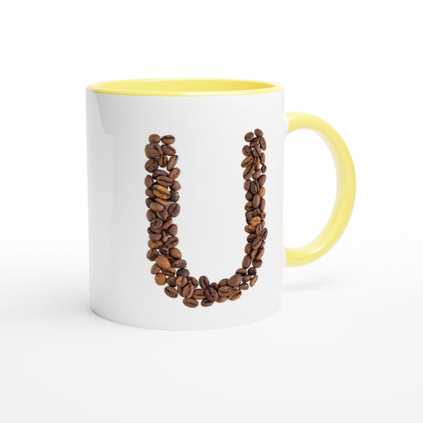Letter U - Koffie Mok | Meerdere kleuren!