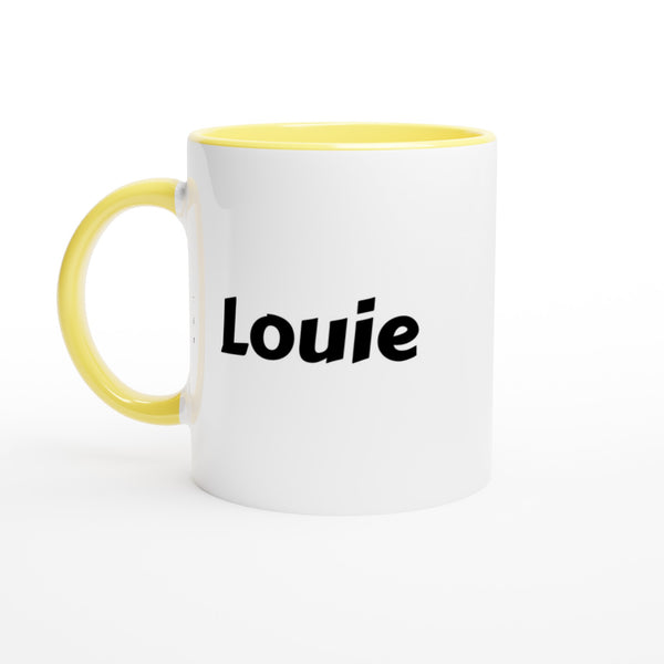 Louie  voornaam mok - beker - kado collega - verjaardag - persoonlijke naam collega - cadeau beker in verschillende kleuren!