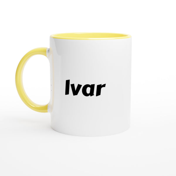 Ivar naam cadeau mok - beker - kado collega - moederdag - verjaardag - persoonlijke voornaam mok werknemer - collega | Beker in verschillende kleuren!