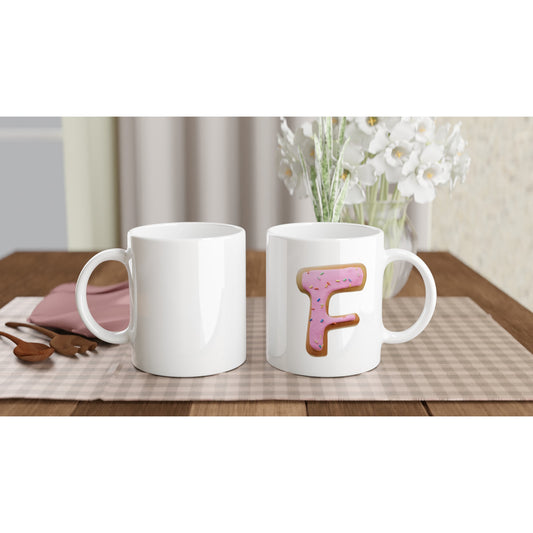 Letter F -  Donut Mok - Beker