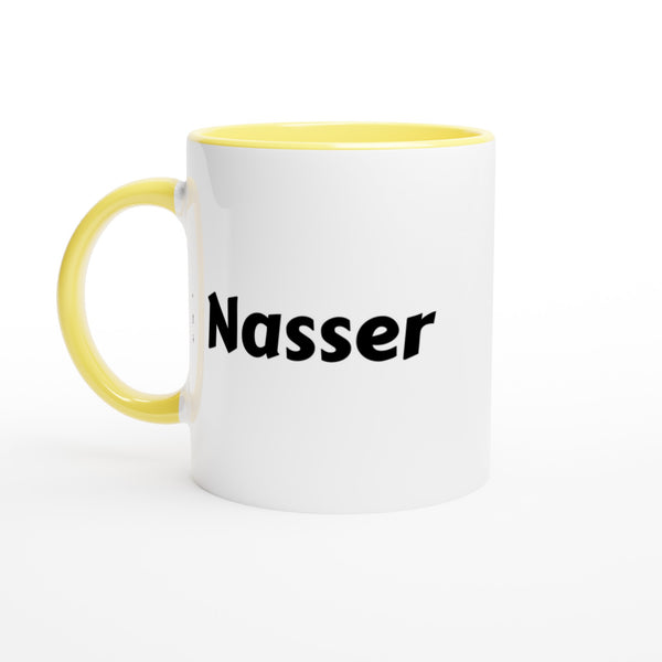 Nasser voornaam mok - beker - kado collega - verjaardag - persoonlijke naam collega - cadeau beker in verschillende kleuren!