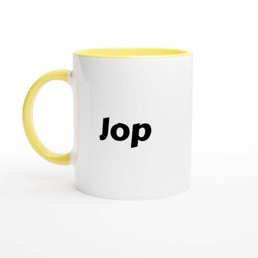 Jop naam cadeau mok - beker - kado collega - moederdag - verjaardag - persoonlijke voornaam mok werknemer - collega | Beker in verschillende kleuren!