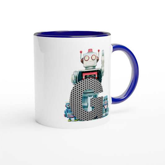 Letter G - Robot Mok | Meerdere kleuren!