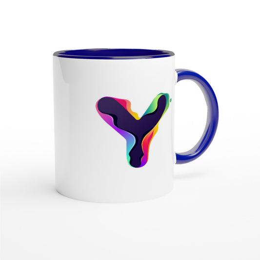 Letter Y - Splashing Wave Mok | Meerdere kleuren!