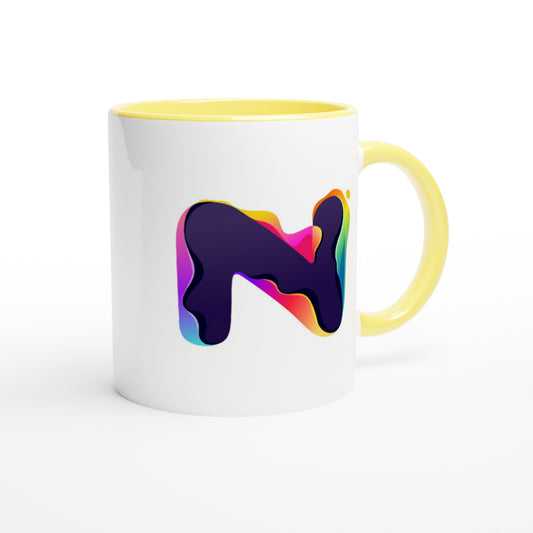 Letter N - Splashing Wave Mok | Meerdere kleuren!