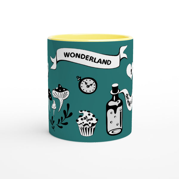 Wonderland- drink me mok - Cadeau Absolem de rups - Alice in Wonderland Mok | Beker in verschillende kleuren!