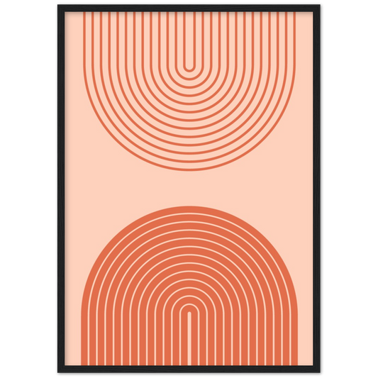 Opposite line | poster | mat papier | houten lijst