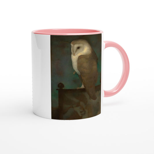 Grote uil op scherm mok - Cadeau - Jan Mankes Mok | Beker in verschillende kleuren!