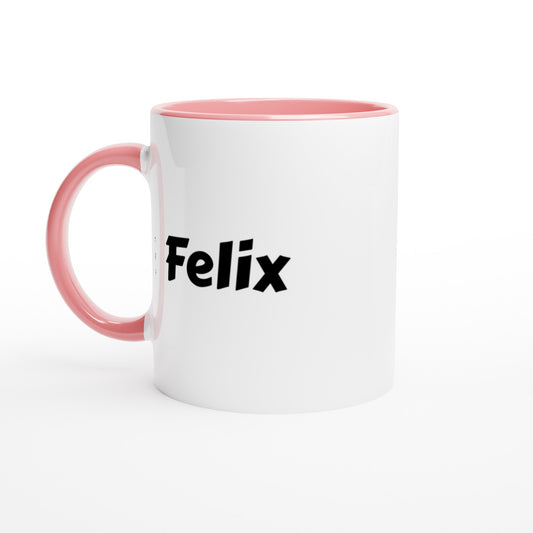 Felix naam cadeau mok - beker - kado collega - moederdag - verjaardag - persoonlijke voornaam mok werknemer - collega | Beker in verschillende kleuren!